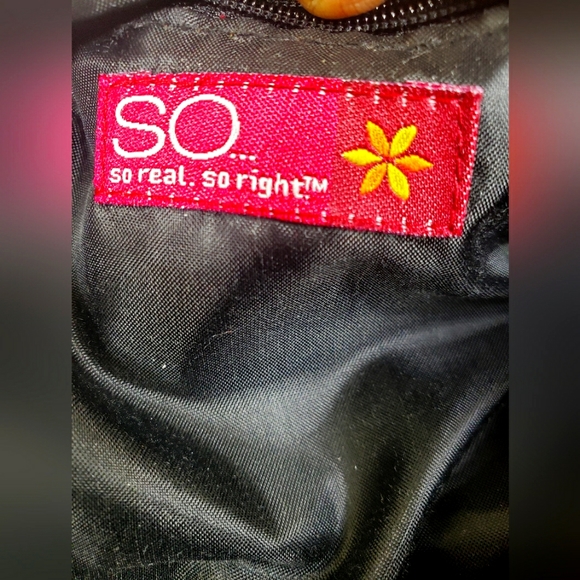 SO Ladies Black Velvet Hand/ Shoulder Purse Embroidered With Roses - Picture 14 of 16